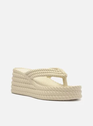 Tamanco Plataforma Off-White Brizza Arezzo Marrocos