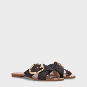 Rasteira Monograma Mocca Luz da Lua