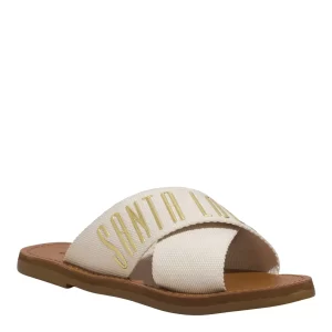 Rasteira Gorgurao Cru com Dourado Santa Lolla