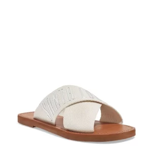 Rasteira Gorgurão Cru 2 Prata Santa Lolla