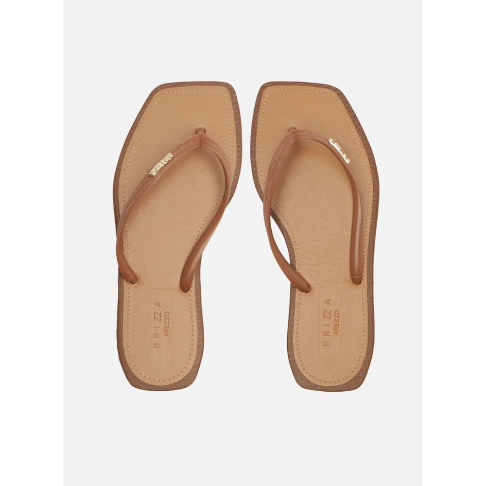 Chinelo de Dedo Marrom Recouro Square Brizza