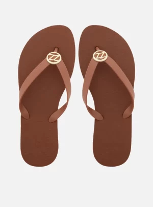 Chinelo Marrom Essential Metal ZZ Brizza Arezzo