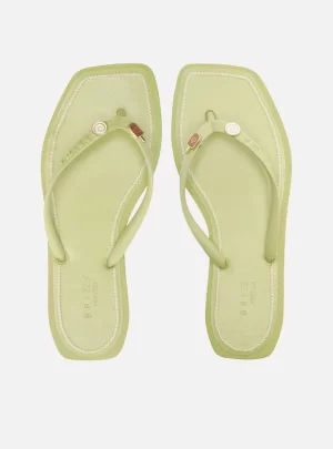 Chinelo Verde Recouro Square Bacio Di Latte Brizza arezzo