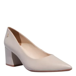 Scarpin Couro Pelica Soft Vanilla Santa Lolla